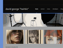 Tablet Screenshot of davidgeorgehairbiz.com